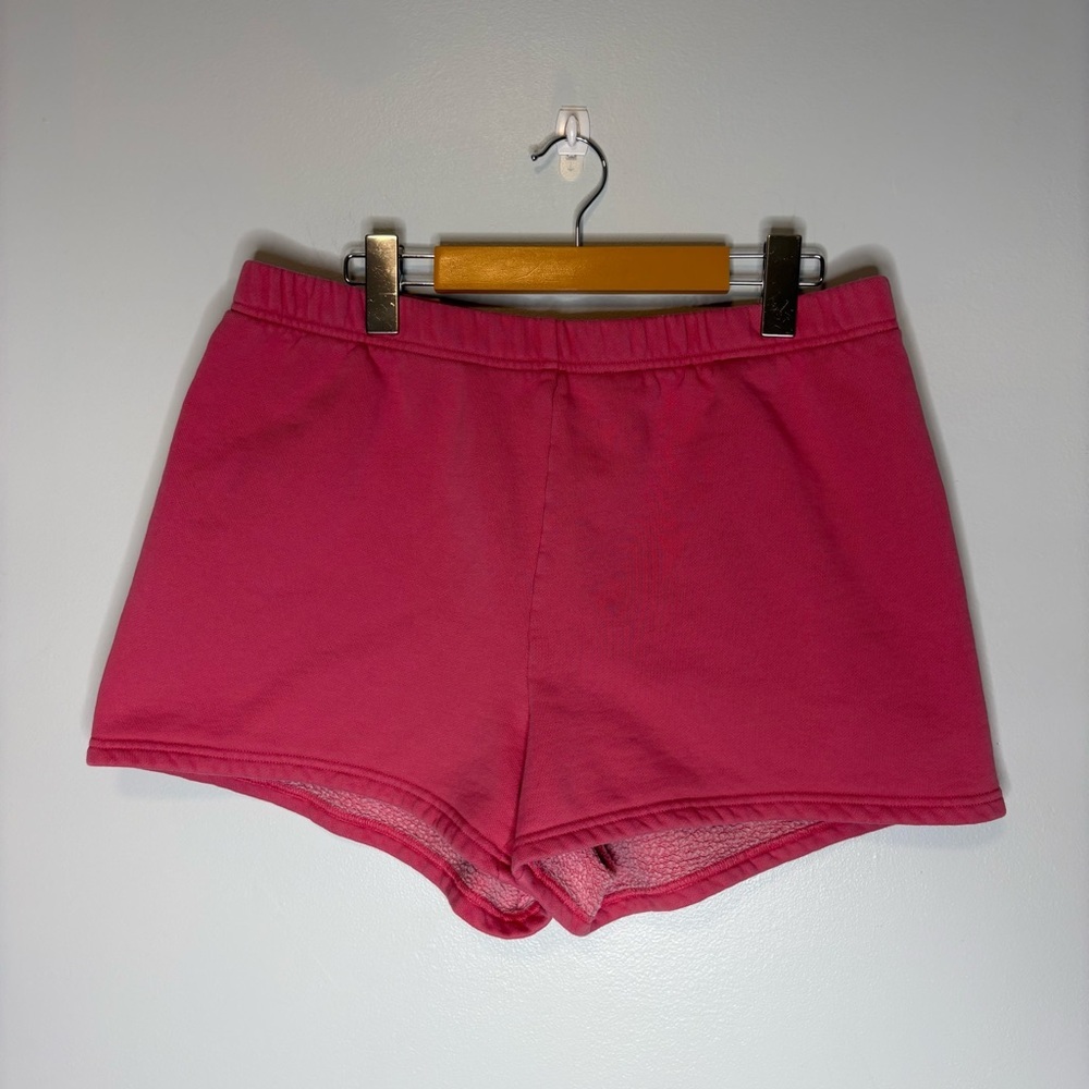 TNA Cozy Perfect Fleece Shorts in Hot Pink Size Large